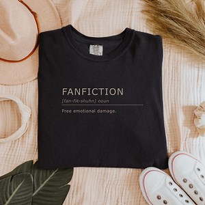 Fanfiction Definition Comfort Colors T-shirt | Fanfic Writer Shirt | Funny Fandom Shirt | Trash Reader Shirt - Etsy