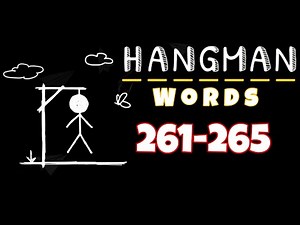 HANGMAN WORDS Two Player Games level 261 262 263 264 265