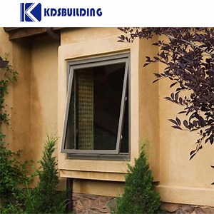 [Hot Item] Soundproof Aluminium Gas Strut Pass Through Top Hung Aluminum Push out Flip up Awning Window