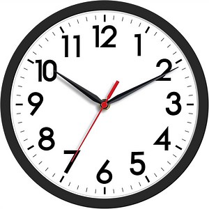 [Hot Item] Silent Non-Ticking Modern Small Wallclocks Battery Operated 8 Inch Wall Clocks