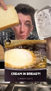 Making Deep Fried Ice Cream Inside Of Bread | Eitan Bernath