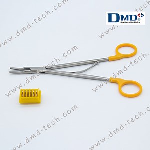 [Hot Item] 200mm Open Medical Forceps Applier for Large Size Ligating Clips Titanium Metal Vascular Clampuse