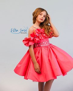 Red Pageant Dress: Fun Fashion Outfit With Detachable Cape - Etsy