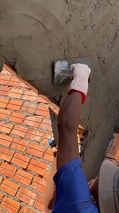 How To Render A Brick Wall - Beautiful construction - beautiful windows - sand and cement step by step | Creative Handmades Ideas Diy | Facebook