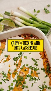 Queso Chicken and Mexican Rice Casserole in 45 Minutes