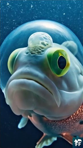 Ghost fish, it has a completely transparent skull 🐟👁️