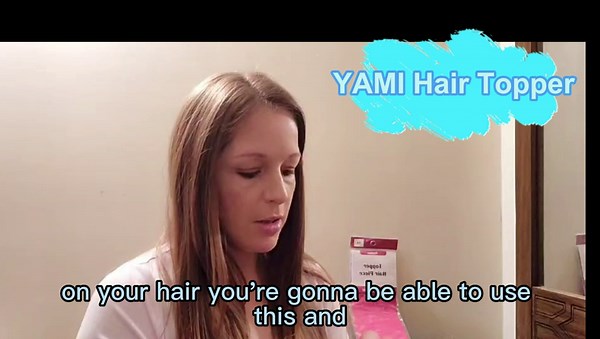 YAMI Hair Toppers for Women 100% Human Hair Extensions Clip in Bangs 10" Hair Pieces for Women Hand-made Top Hair Piece Human Hair Topper for Women with Thinning Hair and Hair Loss