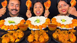 44K views · 1.1K reactions | MUKBANG ASMR Eating Spicy Chicken Curry & Egg Curry with Rice Challenge | Indian Eating Show | Facebook