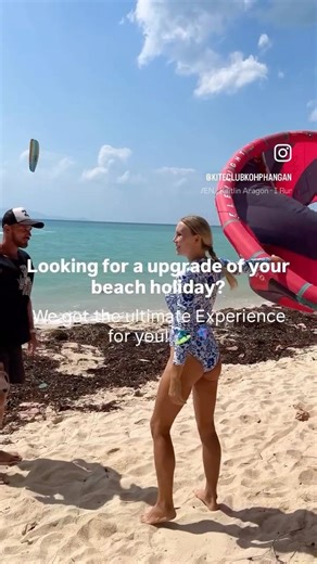 Kitesurf Beginner Lesson #kiteboarding #kitesurfing #kohphangan #thailand #travel #kiteschool