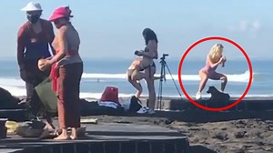 Influencer slammed for ‘inappropriate' behaviour on Bali beach