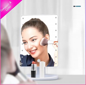 Cosmetica-spiegel - Opvouwbare LED-MakeUp spiegel - Inklapbare Make-up Spiegel met... | bol