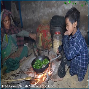 3.9K views · 164 reactions | Collecting green vegetables recipe and cooking by using primitive technology | Nepali Village Family | Facebook