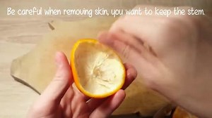 Faire une chandelle avec une orange