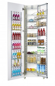 [Hot Item] Wellmax Pull out Tall Larder Storage Organizer Kitchen Pantry Unit (PTJ022Y)