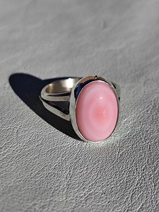 Pink Queen Conch Shell Sterling Silver Ring: Size 5 - Etsy