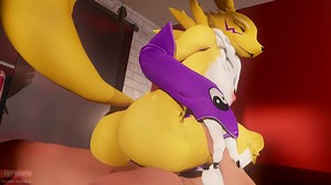 Renamon enjoys