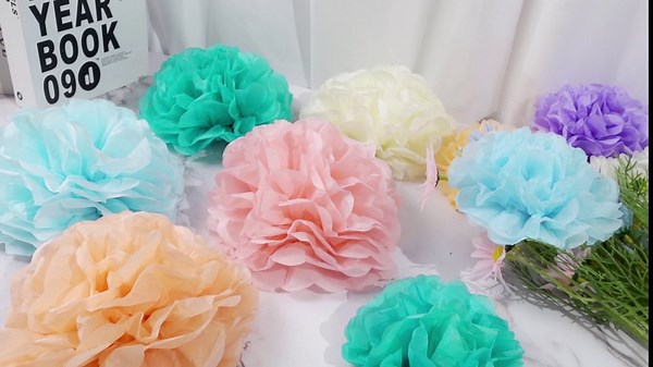 Skyygemm 72 Pcs Tissue Paper Pom Poms Pastel Party Decorations Assorted Rainbow Paper Ball Decorations Hanging Flower Balls for Birthday Wedding Party Bridal Shower Supplies, Assorted Size