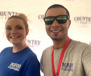 2.2K views · 29 reactions | Special shout out to our friends at Maug Cleaning Service Inc! Their crew works tirelessly during Country Fest to clean backstage, Corporate, VIP, shower facilities & MORE. Giving great service with a smile  maugcleaning.com | Hoofbeat | Facebook