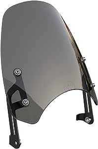 Dart Classic Flyscreen (Smoke Gray) Motorcycle Windshield Compatible with Triumph Speed Twin 1200 (to 2020)