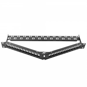 [Hot Item] 1u 19inch UTP Angled Shape Blank Patch Panel 24 Ports