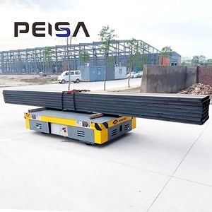 [Hot Item] Electric Material Handling Trolley Heavy Duty Steerable Transfer Cart for Factory