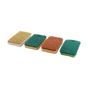 [Hot Item] Eco Friendly Natural Kitchen Scrubber Coconut Sisal Fiber Cellulose Sponge Scouring Pads Dish Kitchen Cleaning Cellulose Sponge
