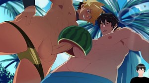 Watermelon Fun - Lenga Valentine x Tomoki - Part 04 - Full service gameplay