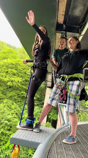 Jump and swing of the day😂 #HighlandFling #scotland #bungee #swing #thingstodoinscotland