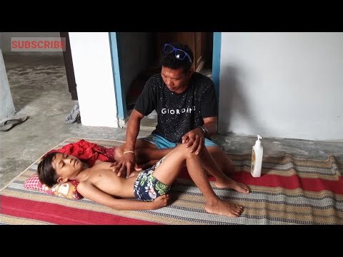 pijat bagian perut kaki depan dan duduk part 3 || therapy massage