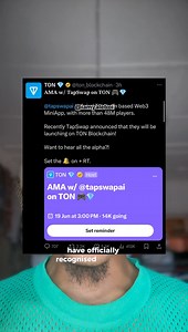 TAPSWAP UPDATE, LISTING DATE IS NOW OFFICIAL WITH TONBLOCKCHAIN. JOIN NOW 👉 https://t.me/tapswap_mirror_2_bot?start=r_1812479946 #tapswap #mining #cryptocurrency #airdrops #airdrop | Ahanna
