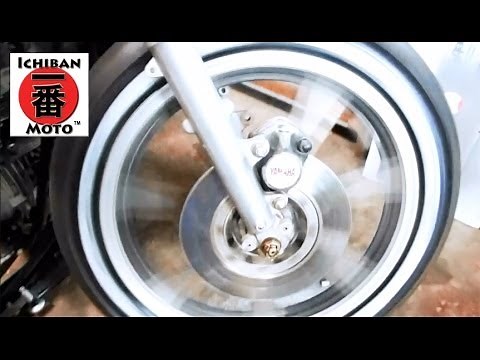 Ichiban Cafe Racer Part 24: How to install Whitewall tire upgrade kit on motorcycle choppers bobbers