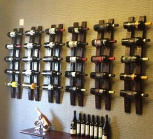 [Hot Item] Iron Wood Wine Rack Bar Wine Rack Home Furniture Custom