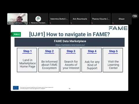 FAME Webinar Series: The FAME Marketplace and Data Assets Indexing