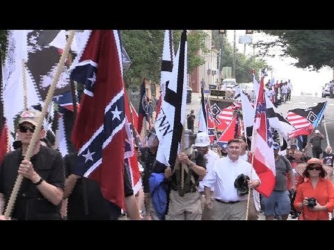 Charlottesville White Supremacists March Through Streets of 8/12/17