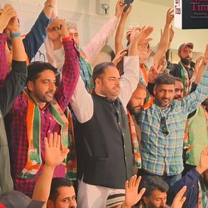 1.9K views · 81 reactions | Karnataka election outcome defeat of divisive, hate politics: Vikar Rasool Wani Welcomes prominent leaders, Sarpanchs, Panchs into Congress | Early Times | Facebook