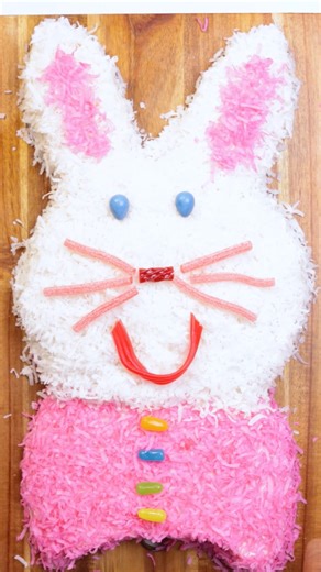 Bake up some sweet memories with this classic Easter Bunny Cake! 🥰🐰 See recipe details at http://spr.ly/6188FXDJQ | ShopRite