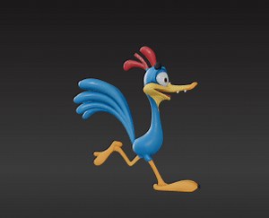 Road Runner Chase Wile E. Coyote STL – Dynamic Action Model