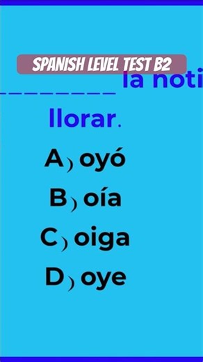 SPANISH LEVEL TEST B2