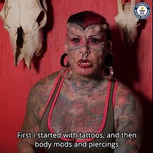"I love the way I look" Meet the woman with the most body modifications aka, 'The Vampire Lady' 🧛‍♀️ | Guinness World Records