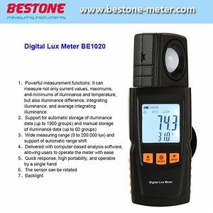 [Hot Item] Be1020 Digital Lux Meter, Light Meter, Illuminance Meter, Illuminometer with USB Data