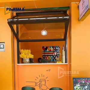 [Hot Item] Aluminium Vertical Folding Door and Window Push up Fold up Window