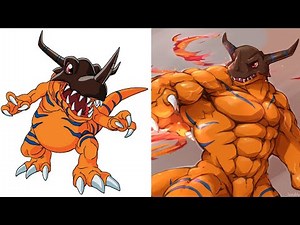 DIGIMON CHARACTERS IN THEIR BODYBUILDER VERSIONS - DIGIMON CHARACTERS AS MUSCULAR VERSIONS