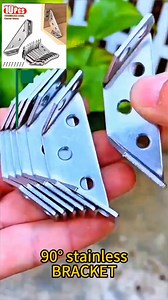 Stainless Steel Metal Trapeziform Angle Bracket/Furniture Triangle Support Frame/Universal Furniture Corner Connector for Shelf Cabinet Table Chair (with Screws) #ANGLEBRACKET #reelschallenge #tooltips #woodworking #woodworkingtips #woodworkingtools #brackets | Construction Worker