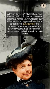 27K views · 311 reactions | The woman who invented the windshield wiper never earned a dime from her remarkable idea. #history #didyouknow #historyfacts | Knowledge | Facebook