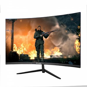 [Hot Item] 27 Inch Curved Gaming Monitor Full HD 1080P 1920X1080 LED Backlight Monitor with 75Hz Refresh Rate Eye-Care Wide View Angle Built-in Speakers, VGA HDMI