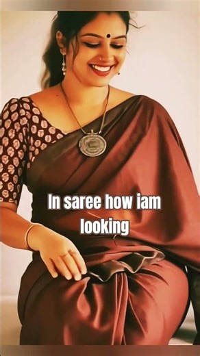 Indian Aunty Saree Look 🔥 Classy & Elegant #viral #ytshorts #ai