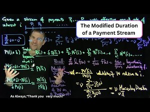The Modified Duration of a Stream of Payments