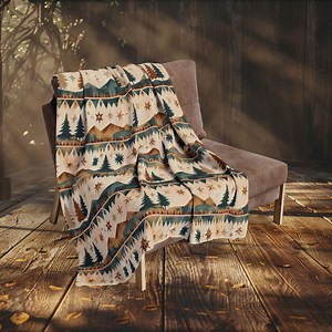 Miwok Tribal Blanket: Native American Arctic Fleece | Indigenous People Throw | Californian Native Pattern Design - Etsy Australia