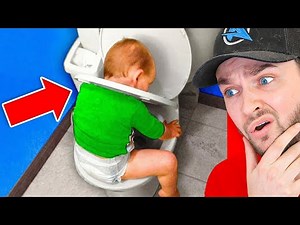 Kids *STUCK* in WEIRD Places! (How!?)