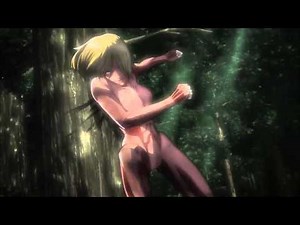Shingeki no Kyojin 18 epic scene - Female Titan goes after Eren (SUB ENG)